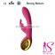 2015 Bulk waterproof rechargeable silicone vibrator g spot vibrator for women