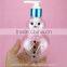 white/colored/transparent Christmas decoration snowman bottle for shampoo/skin care/hand soap