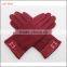 ladies winter fashion dress gloves thin woolen gloves touch screen hand gloves