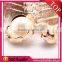 2015 high quality metal button with pearl beads for clothing