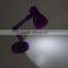 Purple Flexible Body Folding Reading Lights