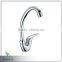 Polished chrome goose neck single handle single cold saving water kitchen faucet 1013