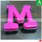 Custom made vacuum thermoform pink plastic letter box