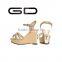 GDSHOE new fashion rhinestone ladies high heel novelty wedge sandals