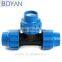 China supplier free samples hydraulic equal PP compression fitting tee                        
                                                Quality Choice
