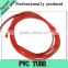 Colored Plastic PVC soft tube - red