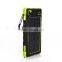 OEM solar power bank charger with led light 8000mAh