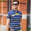 high quality mercerized cotton stripe technics polo shirts for men from China