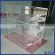 2016 Hot Sale!! Acrylic Makeup Organizer Box Case / Clear Makeup Cube With 4 Storage Drawers