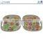 Eco-friendly Round Tray With Handles Bamboo Fiber Large Serving Tray