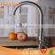 304 stainless steel goose neck kitchen faucet with single lever handle HS15010