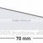 high gloss pvc wrapped mdf profile for furniture