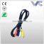 High quality hot selling 3.5mm to 3 RCA audio cable