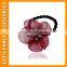 PGHD0350 Accept paypal multicolor flower lace elastic hair band with crystal stone decorated