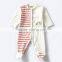 100 % Cotton Infant Unisex Knitted Striped Romper Newborn Baby Jumpsuit