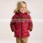 DB2945 dave bella 2015 winter infant coat baby boy padded jacket boys outwear boys grid coat boys fashion jacket