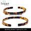 2016 Chinese fashion new design cheap amber sheet cuff bangle bracelet jewelry