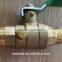 1/2''-1''male thread NPT water Brass ball valves with Drain