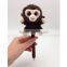 China wholesale big eyes animal toy stuffed monkey plush pen