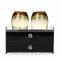 Black Luxury Handmade Gold Acrylic Consumable Box,acrylic Consumable Box With Drawer and Wineglass Holes