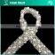 Cross Line Transparent Bugle White Pearls White Organza Trimming