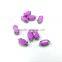 5*10mm navette marquise acrylic rhinestone claw setting bangles nail gems silver sew on DIY garment chain trim craft purple