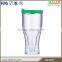 Plastic beer mug with freezer gel in double wall