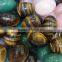 top quality natural rock tiger eyes stone eggs gemstone for decorations