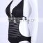 One piece black unlined bikini swimwear sexy monokini high quality lycra swimwear