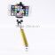 hot sales Bluetooth from the shaft portable in pocket flexible walking stick selfie stick with Bluetooth factory price