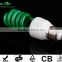 Red Color half spiral energy saving bulb with E27 lamp base