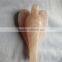 high quality small hand carved rose quartz crystal angel