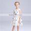 Casual dress OEM service sleeves dot girls cotton frock designs