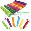 Set of 6 High Quality BPA Free Assorted Colors Ice Pop Molds For Homemade Healthy Ice Pop Molds