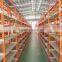 light duty blue and orange pallet shelving
