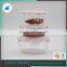 Home decor heat resistant glass fresh container set