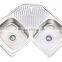 Stainless Steel Single Bowl Kitchen Sink With Drainboard GR-780