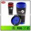 16 oz custom non spill stainless travel mug with lid