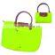 Promotional zipper closure Foldable tote bag