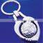 New earth ball shape metal keyring