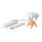 HomCom 22" Portable Foot Massage Stool and Pillow Set - Cream