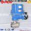 3 pieces thread connection explosion-proof stainless steel motorized ball valve