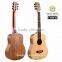 MINI zebrawood guitar body 34" solid travel acoustic guitar OEM Deviser T30S34