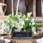 Beautiful wooden wedding centerpiece