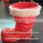 OEM christmas boots Custom design plastic christmas boots,factory price plastic christmas boots