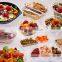 disposable blister plastic takeaway takeout hot food delivery containers