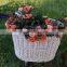 Eco-friendly wicker hand weave bicycle basket