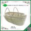 Maize woven baby sleeping basket baby carry basket with braided handle