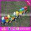 2016 new products kids wooden building blocks train set W04A265