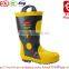 Factory direct sale 2015 New Design steel toe fire station fire safety boots